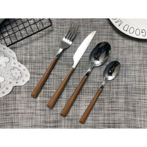 Set Cubiertos X16 Madera Mv
