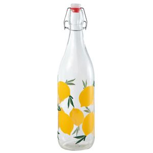 Botella DECO HOME Vidrio Limones