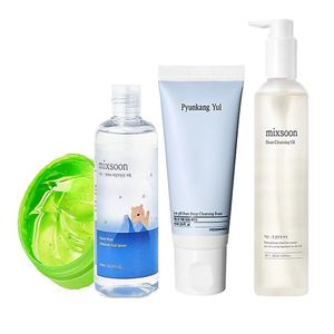 PACK HIDRATACIÓN PROFUNDA Y LIMPIEZA  PYUNKANG YUL + MIXSOON + HYALURONIC SERUM