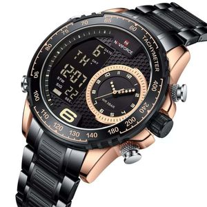 RELOJ NAVIFORCE 9199S ORO ROSA  NEGRO