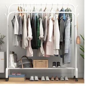 Perchero Organizador con Barra Doble Con Ruedas