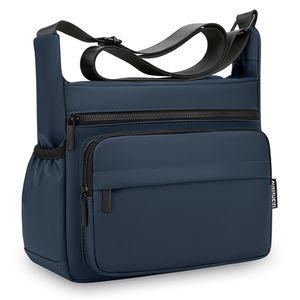 Morral para Hombre con Correa Ajustable Y Múltiples Bolsillos Azul MP1