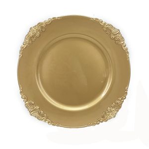 Plato De Sitio Vintage Dorado 33 Cm