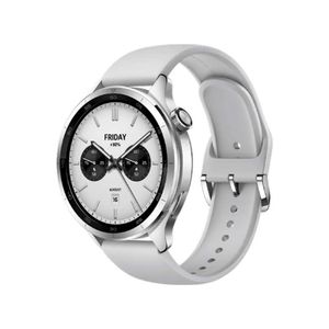 Reloj inteligente Xiaomi Watch S4 en plata con monitoreo de salud y funciones avanzadas