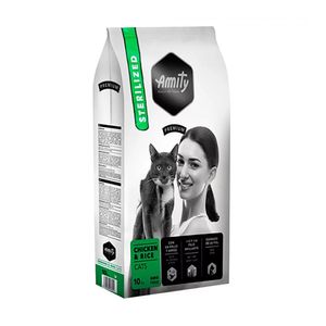 Amity Premium Pollo y Arroz para Gatos Esterilizados 10Kg
