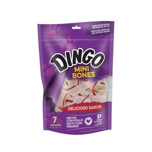 Snack para Perros Dingo Mini Huesos de Pollo x7 und