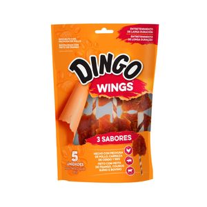 Snack para perros Dingo Triple Flavor Wings Pack x5 und