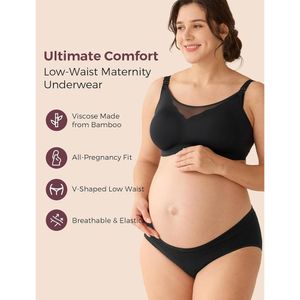 Momcozy ropa interior de maternidad bajo vientre (pack de 4und) | XXL - Multicolor