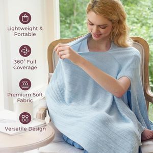 Momcozy funda de lactancia transpirable | Talla unica - Azul Ciel0