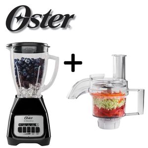 Licuadora Oster BLSTKAG BPB + Accesorio Corta Pica Mezcla Corta en Rodajas y Ralla