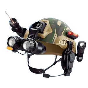 Casco Militar Para Niños con Binoculares Mircrofono y más