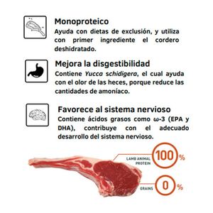 Alimento para Perros Raza Grande Adulto Bravery Cordero 4Kg