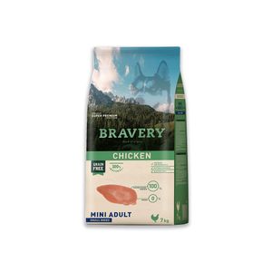 Alimento para Perros Raza Pequeña Adulto Bravery Pollo 7Kg