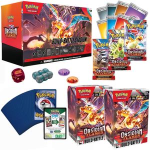 Cartas Pokemon TCG Obsidian Flames Build Battle Stadium Cards Set Español