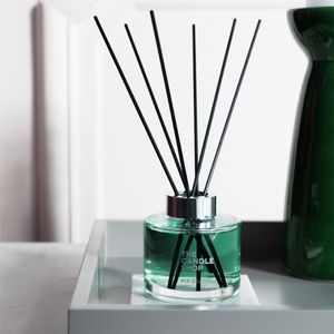 Difusor Glossy aroma Cedro Verbena en envase de vidrio de 150 ml