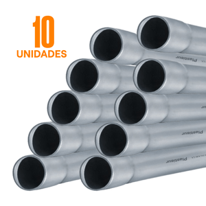 COMBO 10 Tubos PVC Plastisur 3/4" x 3m Luz SEL