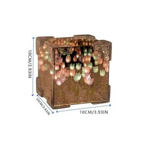 PACK X2 CUBO TULIPANES INFINITOS EFECTO ESPEJO ARMABLE MULTICOLOR
