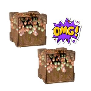 PACK X2 CUBO TULIPANES INFINITOS EFECTO ESPEJO ARMABLE MULTICOLOR