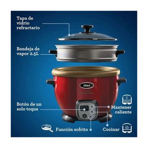 Combo Oster Licuadora + Arrocera BIOCERAMIC + Hervidor + Cuchilla