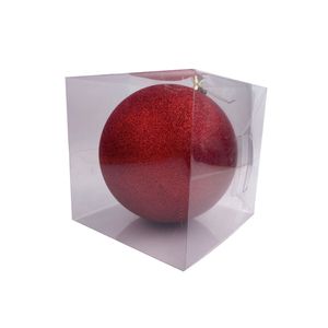 Bola Roja Glitter 20 cm