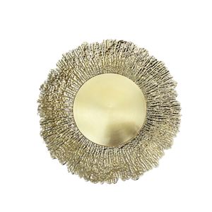 Plato De Sitio Rococo Dorado 33 cm