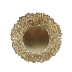 Plato De Sitio Rococo Dorado 33 cm