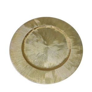 Plato De Sitio Textura Champagne Foil 33 cm