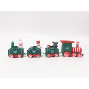 Tren De Madera Verde 20 cm