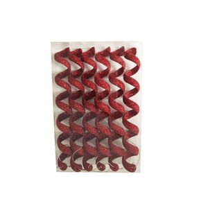 Set x6 Espirales Rojos 18 cm