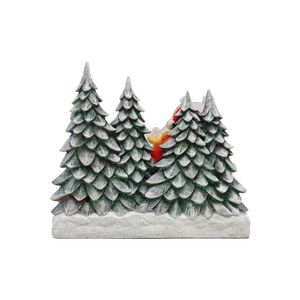 Figura Santa Arboles Con Luz