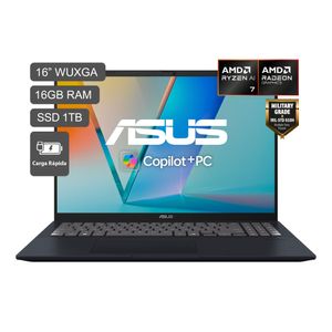 Laptop ASUS Vivobook 16 16" AMD Ryzen AI 7 350 16GB 1TB SSD