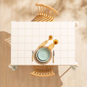 Mantel Algodón Tejido a Cuadros