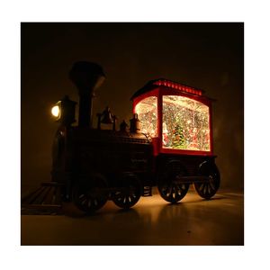 NAVIDAD Adorno tren navideño diseño santa opera a pila