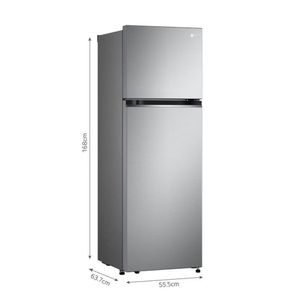 Refrigeradora LG  264L GT26BPP Top Freezer Door Plateada