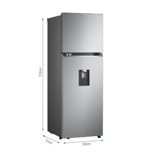 Refrigeradora LG 334L No Frost GT33WPP Plateada.