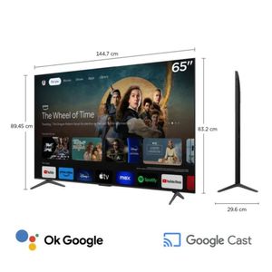 Televisor TCL Mini LED 65" QD UHD 4K Smart Google TV 65C6K - Nuevo 2025