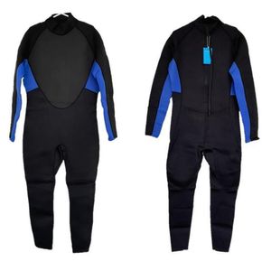 Wetsuit XXXL Neopreno 3mm Negro Azul Cierre Espalda
