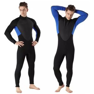 Wetsuit XXXL Neopreno 3mm Negro Azul Cierre Espalda