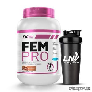 Proteína Fem Pro 1.1 kg chocolate + Shaker