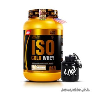 Iso Gold Whey 1.1 kg / 2.6 LB Vainilla Crema + Portaproteina