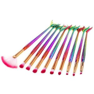 Set de brochas Sirena - 10 piezas