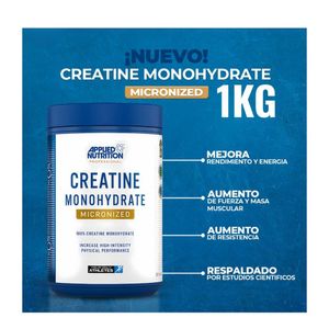 Creatina Applied Nutrition 1 KG Micronizada - 200 Servicios