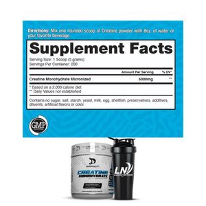 Creatina Dragon Pharma 1 kg + Shaker Blanco Dragon Pharma