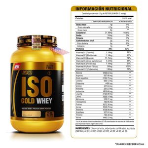Iso Gold Whey 6.6 lb / 3 kg vainilla + regalos