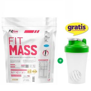 Proteína Fitfem Fit Mass 5 kg Chocolate + Shaker