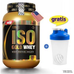 Proteína Level Pro Iso Gold Whey 1.1 kg Vainilla + Shaker