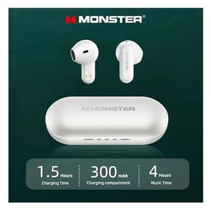 Audífonos Inalámbricos Monster Airmars XKT25 Blanco Bluetooth 5.3