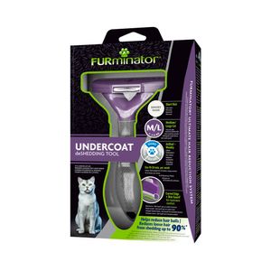 Furminator Cepillo Deslanador Gato Mediano/Grande Pelo Corto