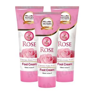 PACK 3 CREMA DE ROSAS PARA PIES 120ML NEVADA