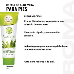 CREMA DE ALOE VERA PARA PIES 120ML NEVADA